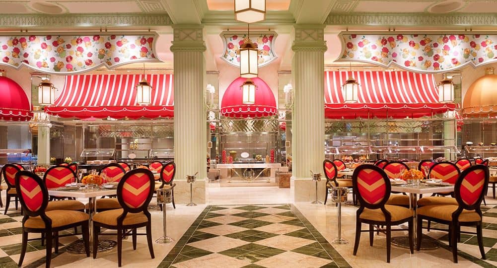 Wynn Buffet interior awnings