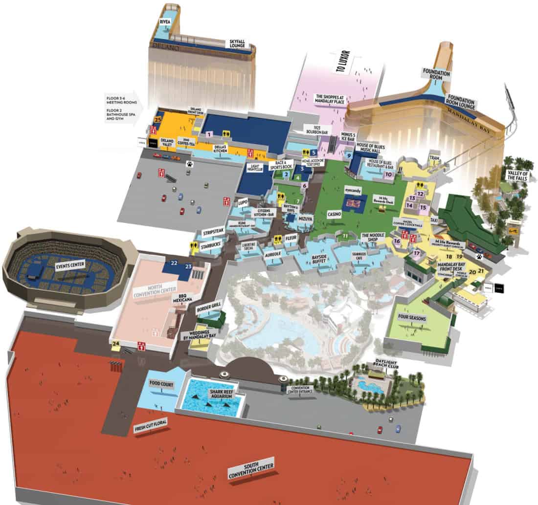 Mandalay Bay Hotel Map In 2024